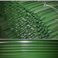 Poteau en acier doux vert anti-corrosion, peint par pulvérisation, résistant à l'humidité, toutes conditions météorologiques, facile à déplacer, pour clôture de bétail