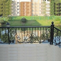Rampe d'escalier moderne en fer forgé, garde-corps en bois massif pour balcon domestique, décoration créative pour grenier, balustrade intérieure