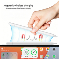 Stylet Actif avec Raccourcis Personnalisables via APP, Minuterie de Veille, Bluetooth, Affichage de la Batterie, Rejet de la Paume, Sensibilité à l'Inclinaison, Recharge Sans Fil