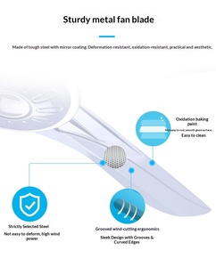 Ventilador de Techo de Alta Calidad con Aspas de Hierro de 56 Pulgadas para Dormitorio, 220V, 3 Velocidades, Material Metálico, Uso Doméstico - Product Image 3