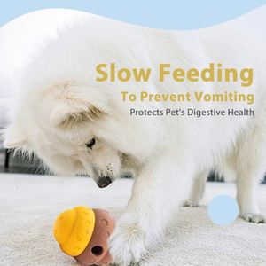 Juguete Interactivo para Perros con Dispensador de Golosinas de Silicona Ecológica de Grado Alimenticio, Juguete para Masticar para Cachorros, Alimentador Lento, para el Aburrimiento - Product Image 3