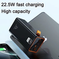 PD 22.5W charge rapide LED affichage numérique Portable 100000mah batterie externe haute capacité 4 sortie USB Type C entrée lumière de secours