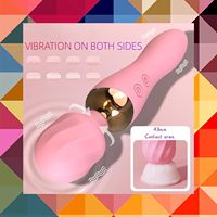 Vibromasseur réaliste à 12 fréquences, double usage, pour femmes, avec tête de dildo, stimulateur du point G, jouet sexuel féminin, masseur rechargeable, pour adultes (18 ans et plus)