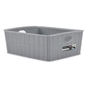 Cestino <b>plastica</b> High (36x29x13cm) ELEGANCE Grigio pietra 31003 - Product Image 2