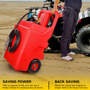 İçme suyu arıtımı için yakıt ve yağ transferi için taşınabilir 32 galonluk 120 litrelik dizel Transfer pompası - Product Image 2