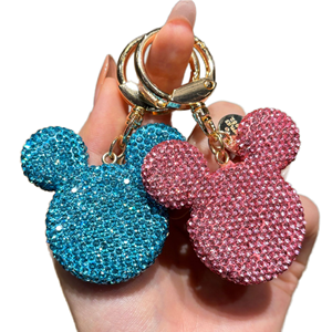 <span class=keywords><strong>Llavero</strong></span> de <span class=keywords><strong>Mickey</strong></span> en Oferta, Material de Diamantes de Imitación, Adecuado para Colgar en Mochilas o como Accesorio para Parejas en el Automóvil - Product Image 1