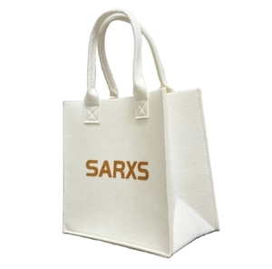 Bolsas de compras plegables ecológicas de fieltro con etiqueta privada - Product Image 1