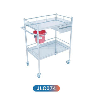 새로운 핫 세일 의료 트롤리 스테인레스 스틸 병원 의료 서비스의 편리한 사용 의료 트롤리 스테인레스 스틸 - Product Image 3