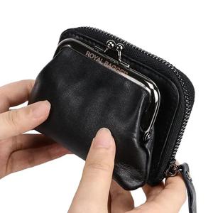 AndoBag Retro Genuine Cow Leather <b>Coin</b> <b>Purse</b> for Women Zipper Closure Credit Card Holder Mini Clutch Wallet Money Clip 1481 - Product Image 6