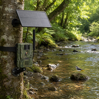 Caméra de chasse 4G solaire cellulaire 4MP vidéo 2K grand angle 120 degrés PIR résistante à l'eau