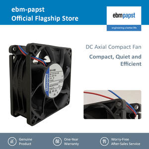 พัดลมระบายความร้อนแบบแกน DC รุ่น ebmpapst 8314NHH ขนาด 80x80x32 มม. แรงดันไฟฟ้า 24VDC ความเร็ว 6300 รอบต่อนาที กำลังไฟ 5.0 วัตต์ อัตราการไหลของอากาศ 95 ลูกบาศก์เมตร/ชั่วโมง ผลิตโดย OEM ODM - Product Image 2
