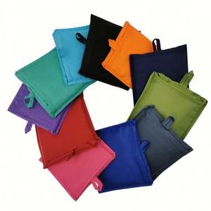 Bolsa de Compras Plegable Portátil de Poliéster 190T, Resistente, Impermeable y Reciclable para Supermercado - Product Image 2