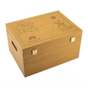 Boîte à vin en bois rouge simple, boîte cadeau, caisses à vin en bois polyvalentes, présentoir à vin en bois <span class=keywords><strong>eBay</strong></span> - Product Image 1