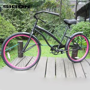 <span class=keywords><strong>SIBON</strong></span> B0270102 26 "fabriqué en Chine en acier à haute teneur en carbone frein Beach Cruiser vélo - Product Image 3