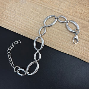 VAF 17 + 5cm NUEVO Grande Oval Pequeño Oval Brazalete Ensamblado a Mano Acero Inoxidable Grobes Und Kleines Ovales Handmontiertes Brazalete - Product Image 4