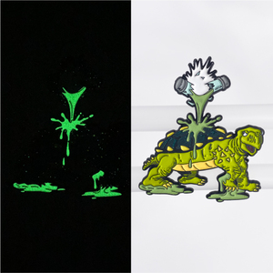 Pins de Esmalte Personalizados que Brillan en la Oscuridad, Diseña tu Propio Pin de Solapa de Esmalte Duro con Temática de Animales, Lobo, Metal - Product Image 6