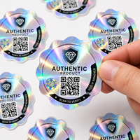 Étiquette autocollante holographique de sécurité avec code QR personnalisé de haute qualité, impression personnalisée, design gratuit
