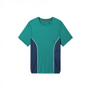 T-shirt de sport personnalisé pour homme, respirant, en polyester uni, à séchage rapide, manches courtes, pour la gym et l'entraînement, 220g, OEM ODM - Product Image 1