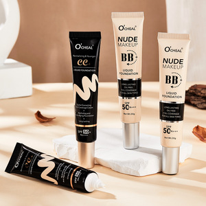 Etiqueta privada Impermeabilizante de larga duración Pro Corrector Blanqueamiento Iluminador Tono de piel <span class=keywords><strong>SPF</strong></span> <span class=keywords><strong>50</strong></span> + Protector solar Crema <span class=keywords><strong>CC</strong></span> - Product Image 1
