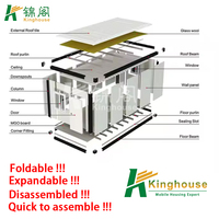 Maison Modulaire Extensible Casa De Campo en Conteneur, Cabine Préfabriquée, Conception de Micro-Maison