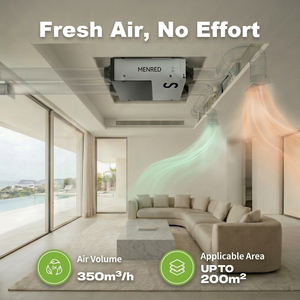 ระบบระบายอากาศอัจฉริยะ Smart Fresh Air ERV ควบคุมผ่านแอป WiFi ติดตั้งบนเพดานทรงสี่เหลี่ยม ประหยัดพลังงาน 220V-50Hz S5 รุ่นปรับแต่งได้ ERV Ven - Product Image 5