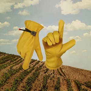 Guantes de Trabajo al por Mayor, de Cuero Vacuno, Antipolvo, para Jardinería, Construcción, Trabajo en el Patio, Resistentes, para Hombres y Mujeres - Product Image 2