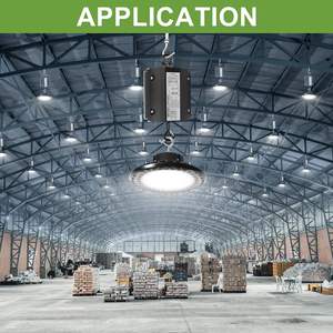 40W LED UFO High Bay Lights Pilote de secours d'urgence avec 90 minutes de sortie 170V DC Entrée 100-347V AC Batterie de secours d'urgence - Product Image 5