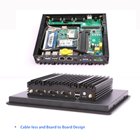 IPC 10/12/15/18, 5/21,5 pulgadas Panel táctil integrado Pc pantalla Industrial capacitiva todo en una computadora Panel Industrial Pc precio
