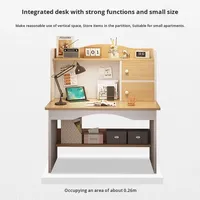 Coiffeuse de chambre à coucher moderne simple en bois miroir éclairé bureau d'ordinateur de chevet intégré pour petites coiffeuses de maquillage