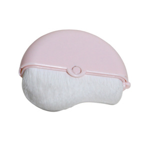 Brocha Kabuki Autobronceadora Portátil con Tapa Antipolvo, Mango Redondo, para Difuminar y Mezclar Base Angular - Product Image 4