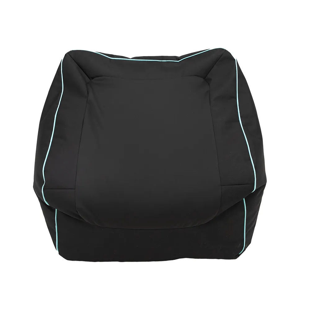 Pouf de jeu haut de gamme noir personnalisé pour adultes et enfants Polyester PVC 600D de haute qualité avec partie assise élastique