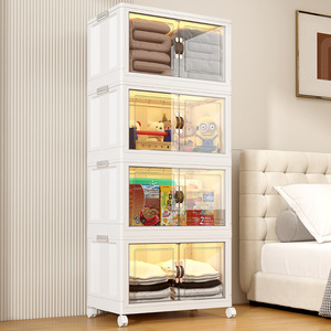 Foldable Multipurpose Adjustable Cabinet Durable Portable Storage <strong>Wardrobe</strong> <strong>White</strong> <strong>Wardrobe</strong> <strong>Cheap</strong> - Product Image 4