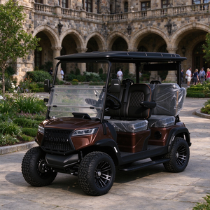 Carrito de Golf Elevado para 4 Pasajeros, Multicolor Opcional, Vehículo de Golf Eléctrico de Litio para Servicio de Transporte de Huéspedes de Hotel - Product Image 1