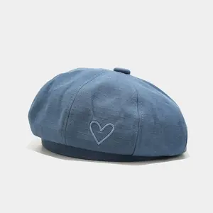 HZM-50117 mignon bérets chapeaux pour femmes en gros de mode conception topi barret cap pour lady