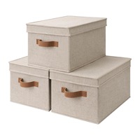 Panier de rangement en tissu pliable moderne à double pliage avec fenêtre, armoire multifonction pour vêtements, pour salon, garage