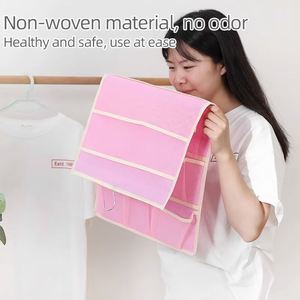 Foldable Wardrobe Organizer Closet Hanging Shelf for Bedroom Storage for <b>Clothes</b> Divider Hanging Storage <b>Boxes</b> Bra Sock - Product Image 3