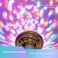 Lámpara de Ambiente con Bola Mágica Dorada Giratoria y Colorida para KTV, Proyector de Cielo Estrellado para Fiestas y Reuniones, Luz de Escenario IP65, Venta al Por Mayor