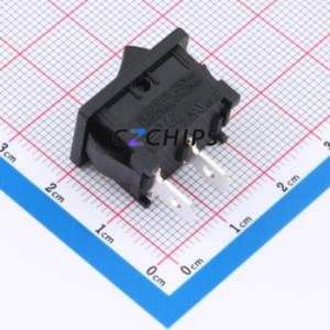 PRASA1-16F-BB000 Rocker Switch Switch Black 125V Single Pole Single Throw - Product Image 2