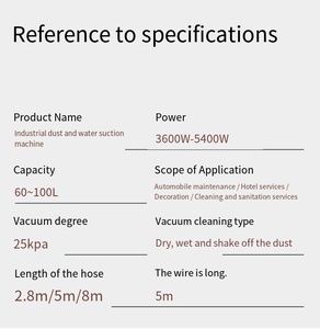 <span class=keywords><strong>Aspirateur</strong></span> industriel eau et poussière en acier inoxydable 55-100L pour <span class=keywords><strong>lavage</strong></span> automobile industriel et hôtels - Product Image 6