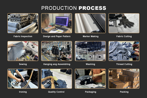 Usine personnalisée Jeans Jeans pour femmes Stars Retro Washed Distressed Wash Design Patchwork Cargo Pants Jeans pour femmes - Product Image 6