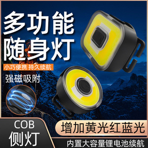 Lampe frontale rechargeable COB 2H LED magnétique pour la pêche en extérieur, lampe torche portable lumineuse, corps en plastique - Product Image 4