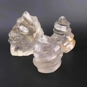 Großhandel hochwertiges fluoresziertes rauchendes Quarz Flammenheilung Kristall Quarz Fackel Handwerk zu verkaufen