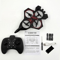 Avion de chasse électrique télécommandé AiJH avec figures acrobatiques à 360° pour enfants et adultes, portée de 50-70 m, piles incluses.
