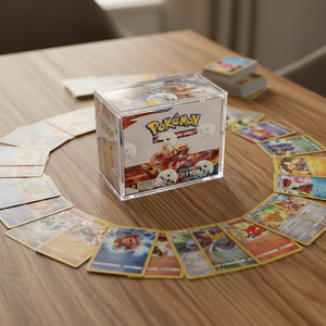 Étui <span class=keywords><strong>de</strong></span> présentation magnétique en acrylique moderne <span class=keywords><strong>et</strong></span> écologique pour Pokémon WOTC Sun & Moon Base Set - Protection Cadeau - Product Image 3