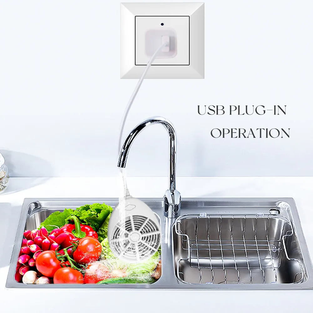 Portable Auto Sterilization Water Ion Purification Pesticide Meat-Degrading Hormone Fruit And Vegetable Cleaner Washing Machine