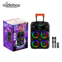 Sistema de Audio Profesional de Alta Calidad para Escenarios, Caja con Cuatro Woofers de Alta Potencia de 80w, BT 5.0, Conexión TWS para Fiestas al Aire Libre en el Patio Trasero