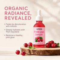Sérum éclaircissant pour les lèvres rose à marque privée, huile pour les lèvres hydratante et adoucissante, réparation des cuticules mortes, sérum à l'acide hyaluronique pour les lèvres, vente en gros