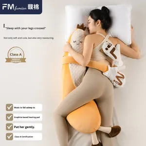 Oreiller apaisant Fumian Banana King, couverture enveloppante pour les jambes, poupée en peluche courte, rembourrage en coton creux pour filles et adultes - Product Image 5