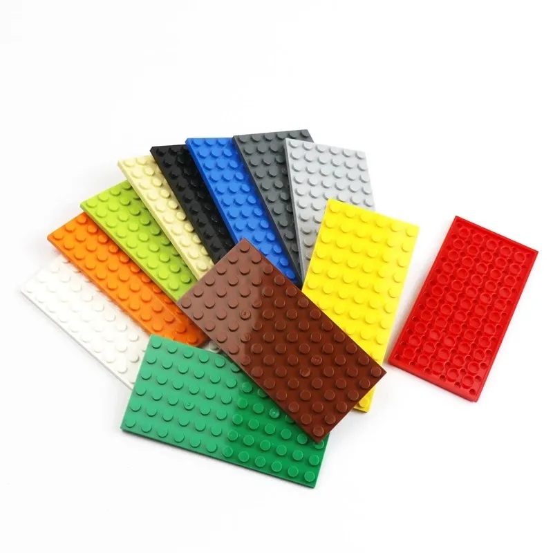 3028 6x12 taban plakası ince rakamlar tuğla çocuklar için uyumlu özel veya standart DIY yaratıcı yapı taşları eğitici oyuncaklar
