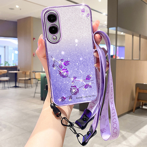 In <span class=keywords><strong>Vogue</strong></span> Chrome Lujoso Cordón Suave TPU Funda para Samsung A07/A17/A56/A36/A26/A16/A55/A35 Gradient Sparkling Phone Case Cover - Product Image 6